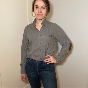 Nordstrom | Grey Button Up Cotton Shirt | S